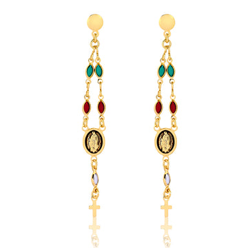 18K Gold Layered Oro Laminado Earrings 21.0485/17